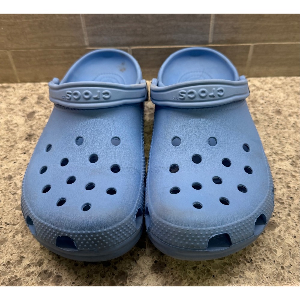 Crocs Classic Clogs Light Blue Slip On Comfort Outdoor Shoes Unisex M8/ W10